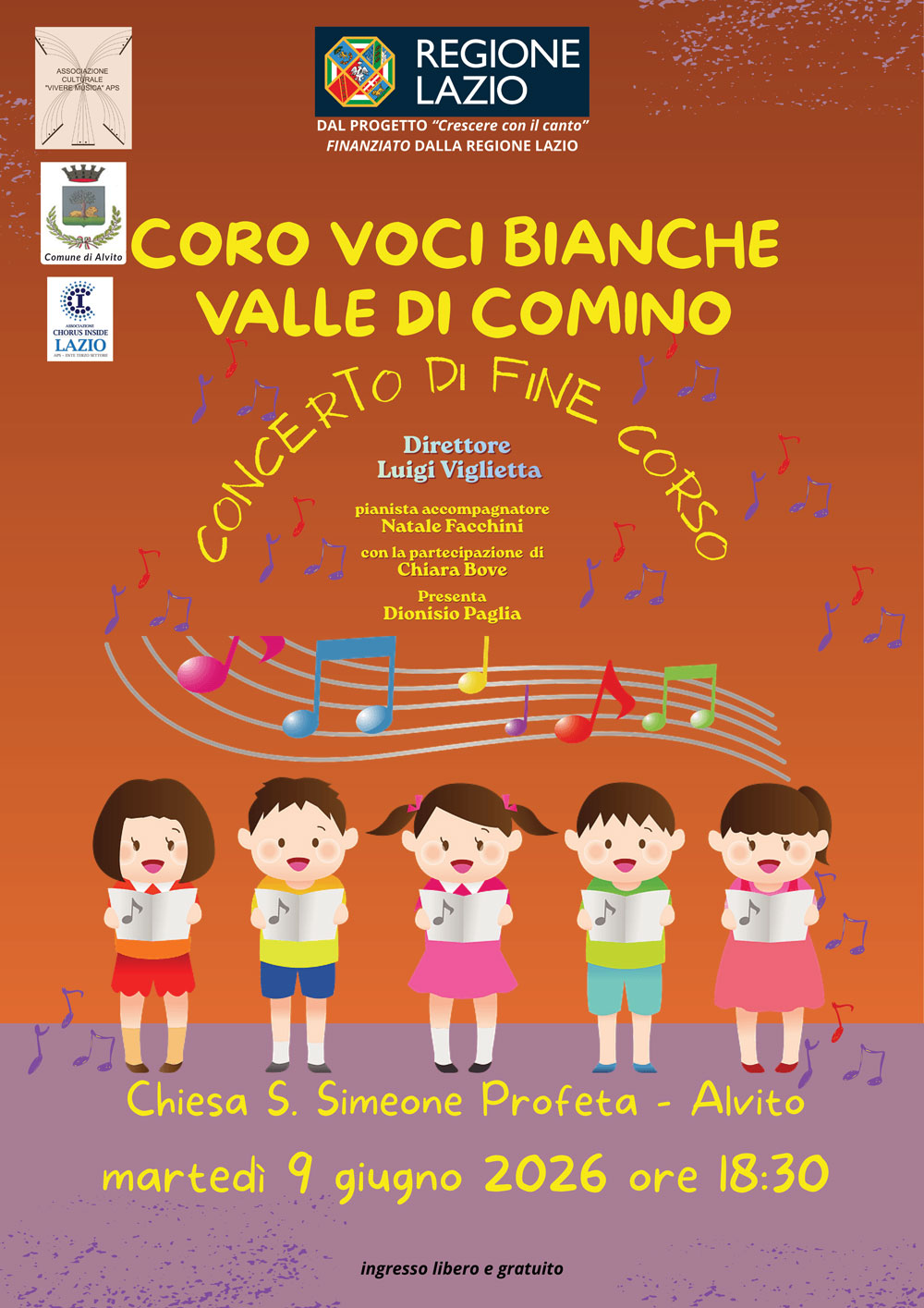 Concerto di Fine Corso del Coro Voci Bianche Valle di Comino